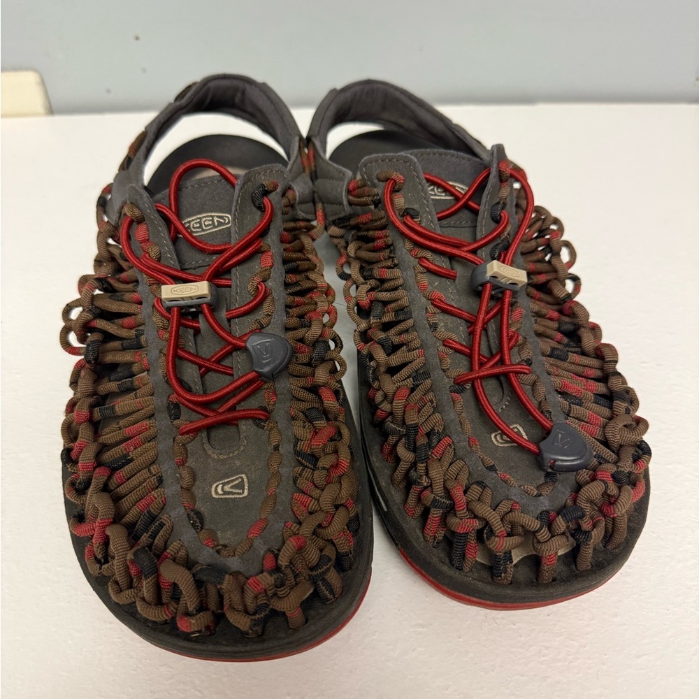 KEEN Uneek Fisherman Sandal Mens Sz. 8 Braided Cord Slingback Water Shoes